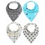 Stylish Baby Bandana Bibs 4pcs Set